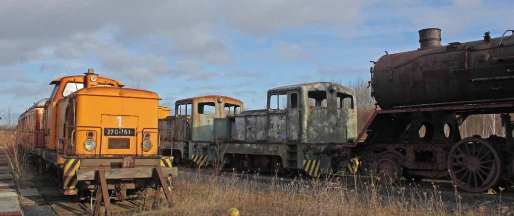 Ein Friedhof der Eisenbahn im Mansfelder Land